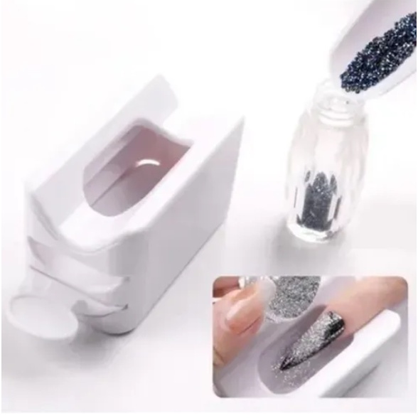 Pote Coletor De Glitter Pó Unha Designer Francesa Gel Acrigel Ferramenta Limpeza Pronto Entrega em Oferta na Shopee