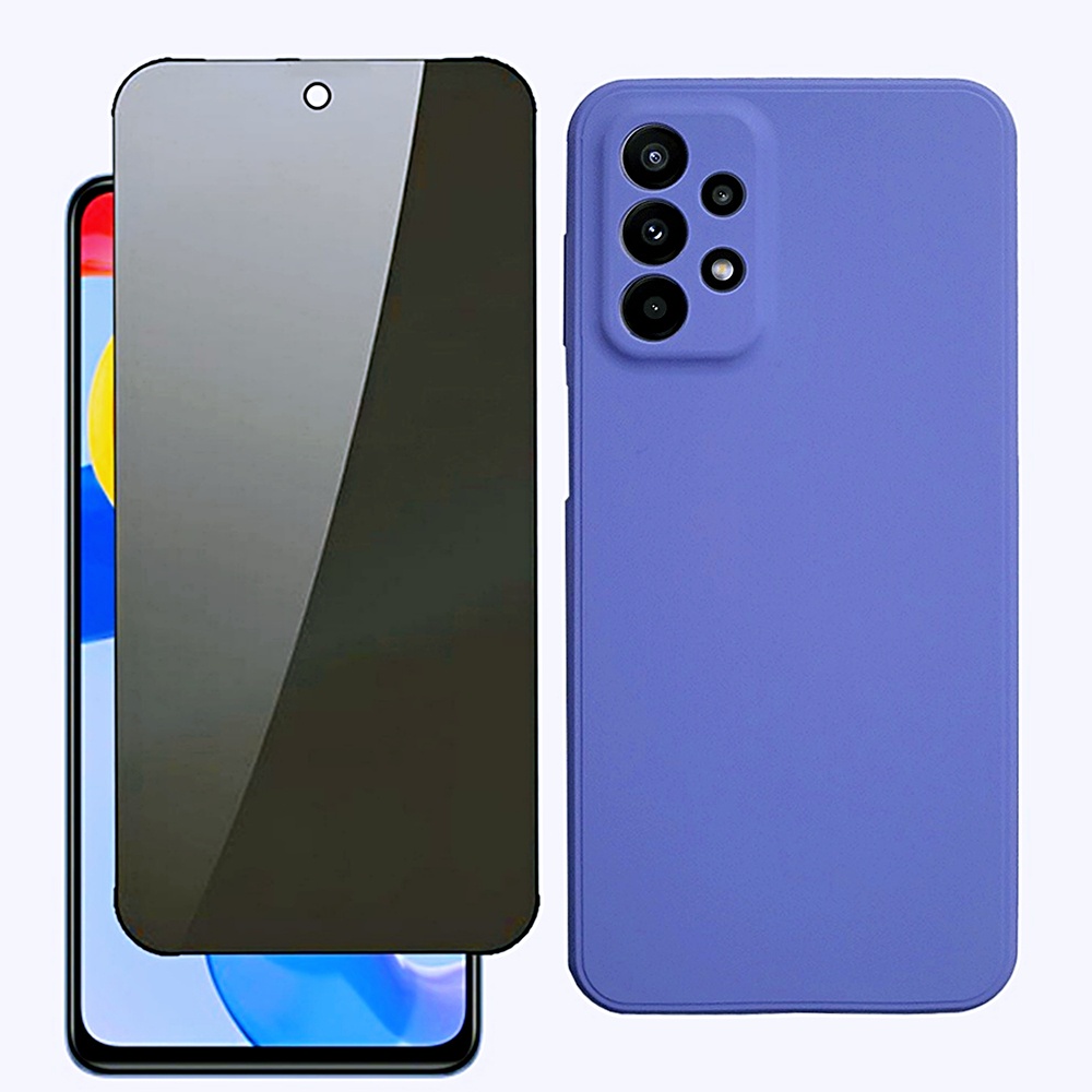 Capa Samsung a54 a34 A13 4G a23 4g a53 a23 5g M33/M53 +Película Privacidade Vidro +Pelicula câmera
