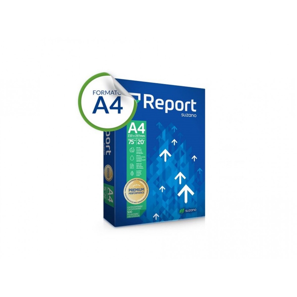 Papel Sulfite Branco 210 X 297mm A4 75gr 500 Folhas Report