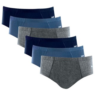 Kit 6 Cuecas Slip Algodão Infantil Algodão Ajustável ao Corpo Mash