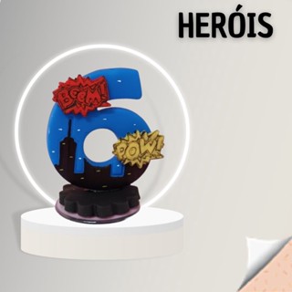 Vela Heróis para Bolos e Festas Temáticas
