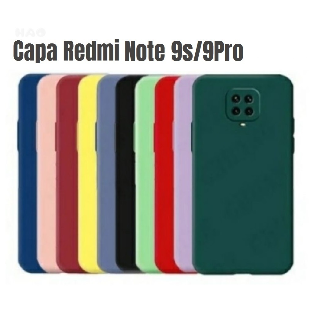 Capa Capinha Silicone Aveludada Case Para Mi Xiaomi Redmi Note 9s Noe9 Pro