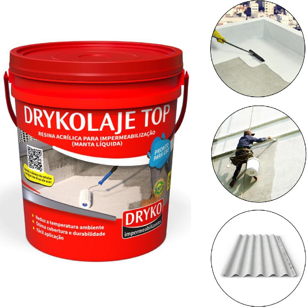 manta liquida emborrachada branca impermeabilizante 4kg em Oferta na Shopee