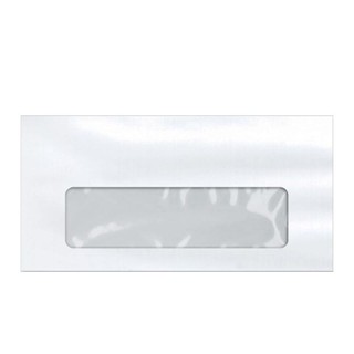 Envelope branco com janela COF048 114x229mm caixa com 1000 unidades Scrity