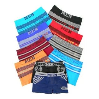 Kit 12 Cuecas Masculinas Box Microfibra Adulto Lisa Boxer em Oferta na Shopee