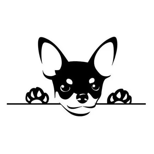 Adesivo Pinscher Espiando Para Carro Pet Moto Not