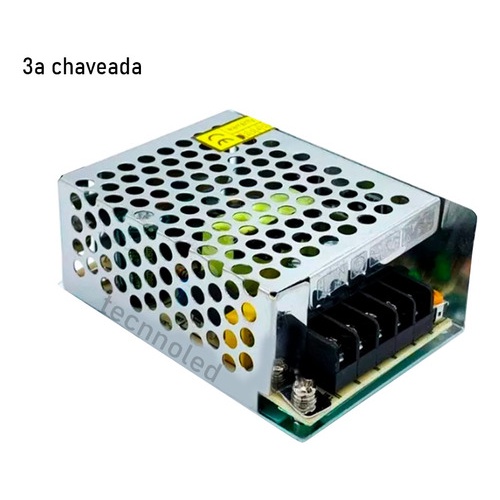5 Fonte Chaveada 12v 3a Amperes 30-s  Bivolt