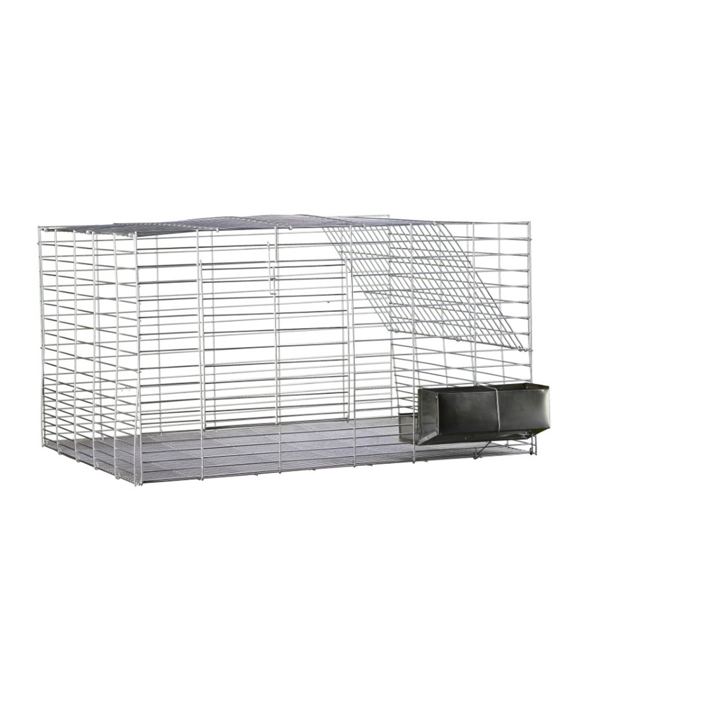 Gaiola Coelho Grande Simples Prata P027 - Gaiolas Londrina