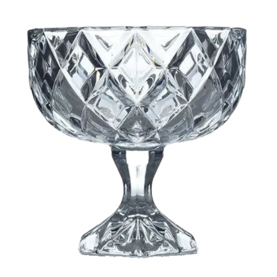 Bomboniere Vidro Grande Baleiro Potes Taça 1200ml 18x18cm