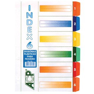 Divisória plast color 754 com 6 projeções ACP