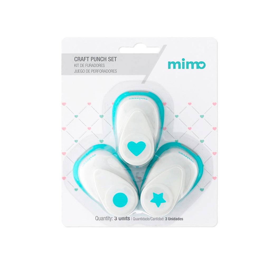 Kit de Furadores - Círculo - Coração - Estrela - Mimo - 3 Unids em Oferta na Shopee