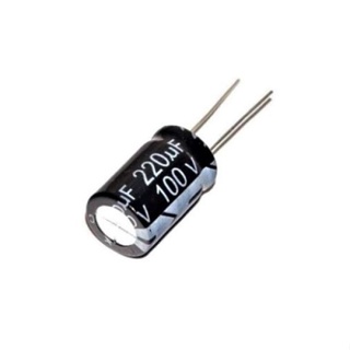Kit 5 Unidades Capacitor Eletrolítico 220uF / 100V em Oferta na Shopee