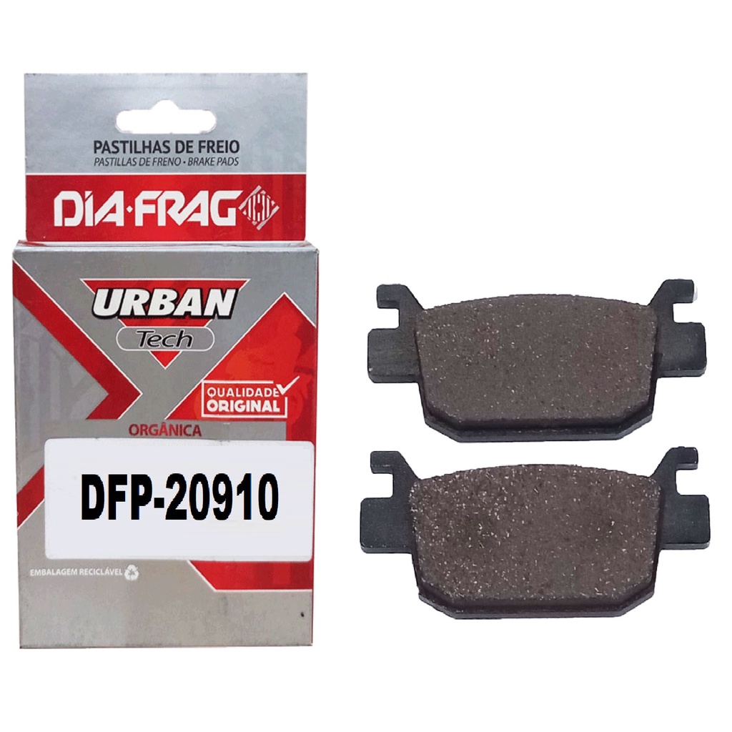 Detalhes do Pastilha de Freio Traseira Pcx 150 Abs / Pcx 160 Abs / Adv 150 Diafrag
