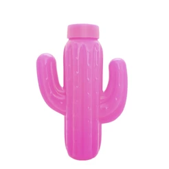 Copo com Tampa e Canudo - Cacto Pink 250ml - 1 unidade - Rizzo