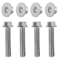 Kit 4 coxim parafusos zincados buchas fixação paralama dianteiro YBR125 Factor YBR150 Factor YS150 Fazer