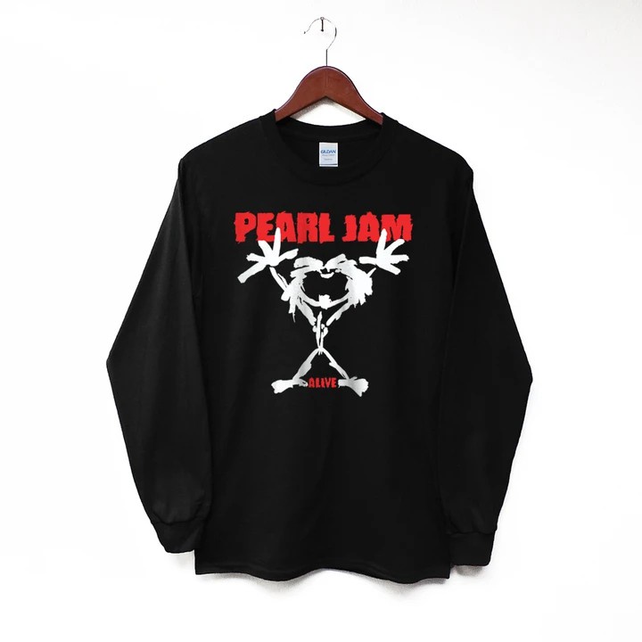 Moletom Gola Redonda Sem Capuz Unissex Pearl Jam Alive Banda Hard Rock GOLA CARECA MS-MODAS