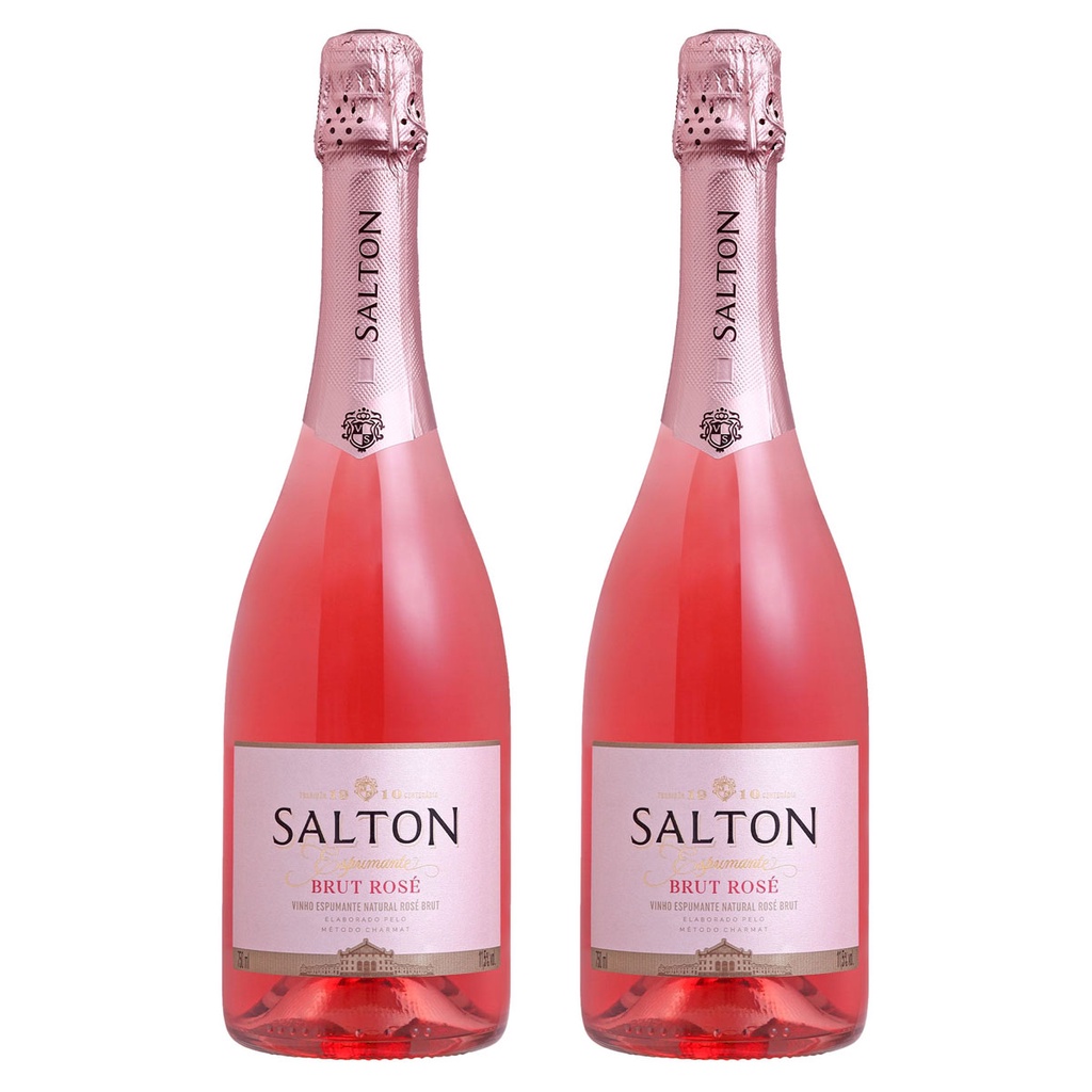 KIT 02 ESPUMANTES SALTON BRUT ROSE 750ML