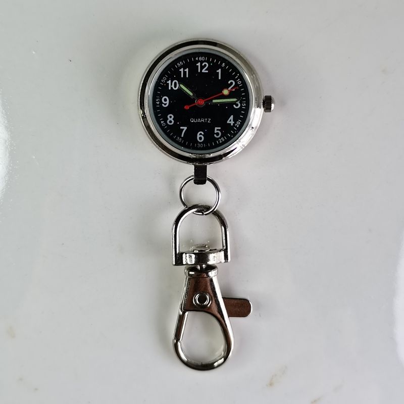 Chaveiro relógio de parede enfermeira relógio de bolso relógio de banheiro estudante exame mesa relógio de bolso simples