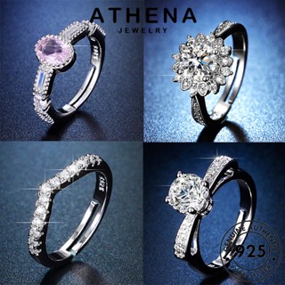 ATHENA JEWELRY solitário original compromisso pura feminino anéis de feminina diamante aliança legítima em berloque joias pratas anel simplicidade prata 925 casamento moissanita M066