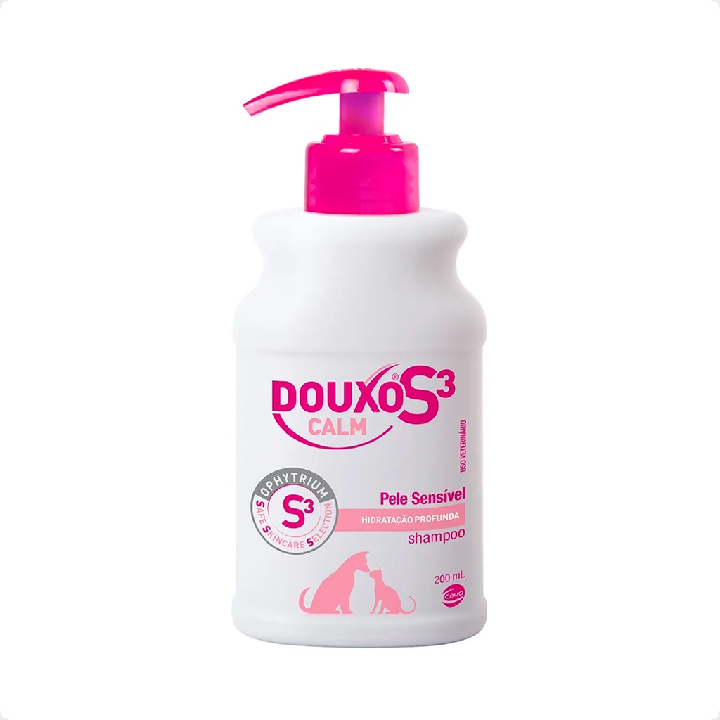 Douxo S3 Calm Ceva Shampoo para Cães e Gatos - 200 mL - Pets
