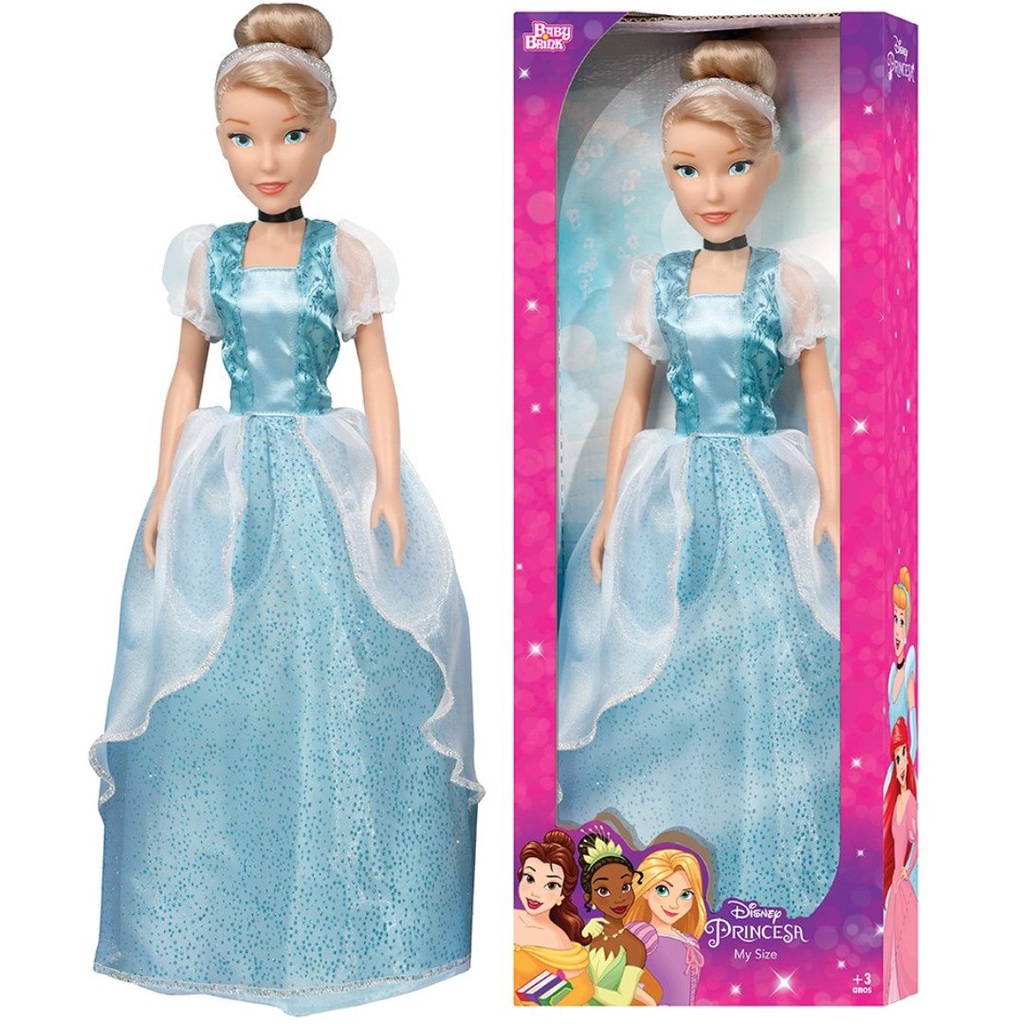 Boneca Cinderela Princesa Disney Grande Articulada 82Cm em Oferta na Shopee