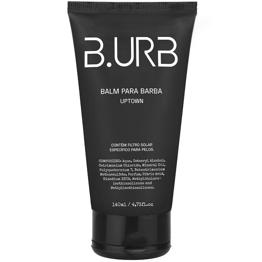 Balm Para Barba Uptown com Filtro Solar - Amadeirado 140mL Barba Urbana B.URB