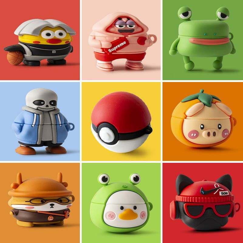 Capa De Silicone Para Desenhos Animados Samsung Galaxy Buds 2/Live Pro Proteção Contra Queda