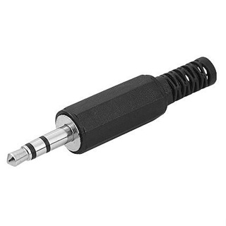 Kit 10 Unidades Plug P2 Estéreo Preto Plástico em Oferta na Shopee