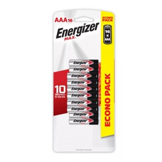 16 Pilhas Palito AAA MAX alcalina longa duração Energizer 1 cartela