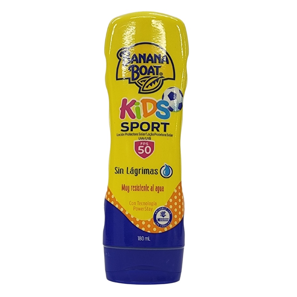Loção Protetora Solar UVA/UVB Kids Sport FPS 50 Banana Boat 180ml