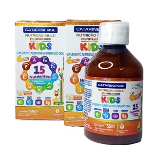 Kit 2 Polivitamínico Kids Multi 15 Nutrientes 150ml Catarinense