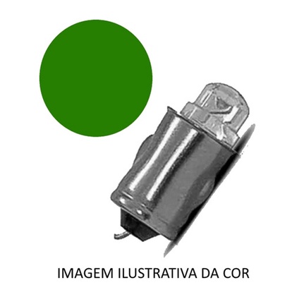 Detalhes do Kit 6 Lampada 75 Led Verde Soquete Latao Painel Fusca