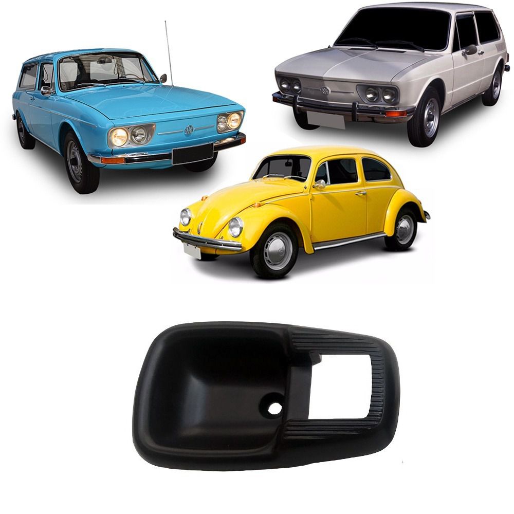 CONCHA MOLDURA FUSCA 57 A 96 BRASÍLIA 69 A 81 VARIANT 69 A 81 VW SABONETEIRA DA MAÇANETA INTERNA
