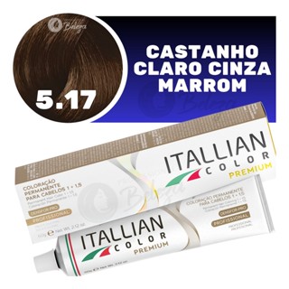 Coloração Itallian Color 5.17 Castanho Claro Marrom Frio