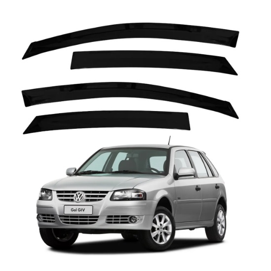 Calha De Chuva Vw Gol G2 G3 G4 4 Portas 1996 Á 2012