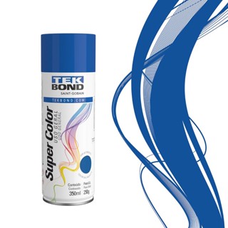 Tinta spray uso geral azul 350ml 250g - tekbond