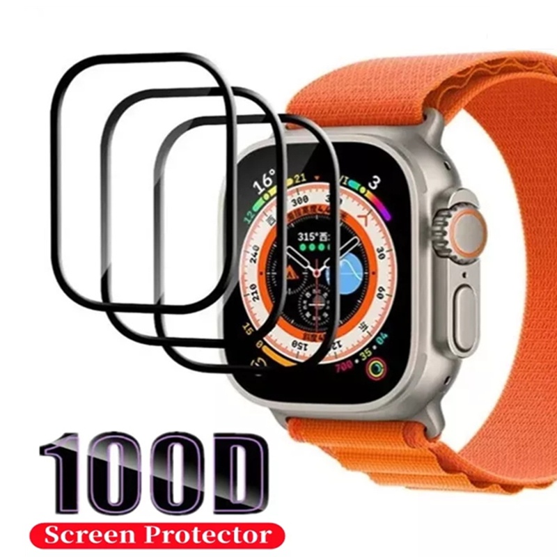 Pelicula NANO 3D Borda Preta Para Smartwatch Compativel Apple Watch ultra Séries 8 49mm Qualidade Premium