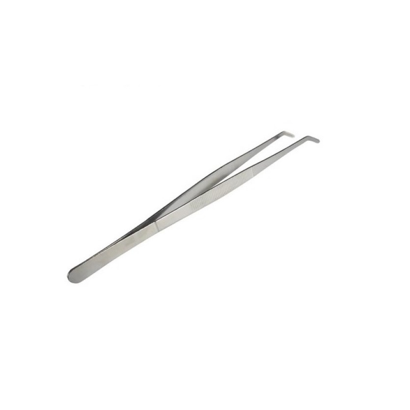Pinça Curva Inox 30cm Nomoy P NZ-04 P/ Alimentação de Répteis Anfíbios Aquá. Aquaterrários Terrários