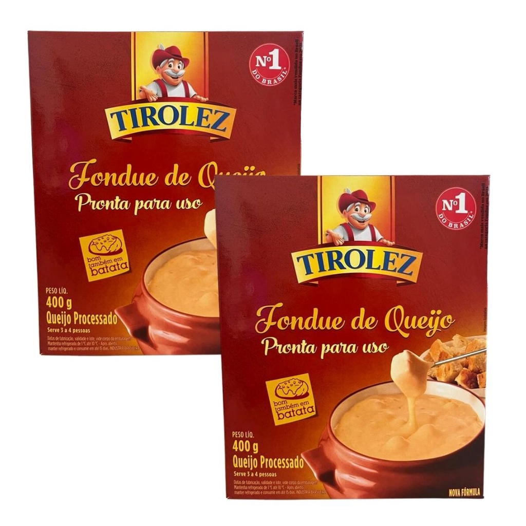 Kit 02 Unidades 400g De Fondue De Queijo Tirolez