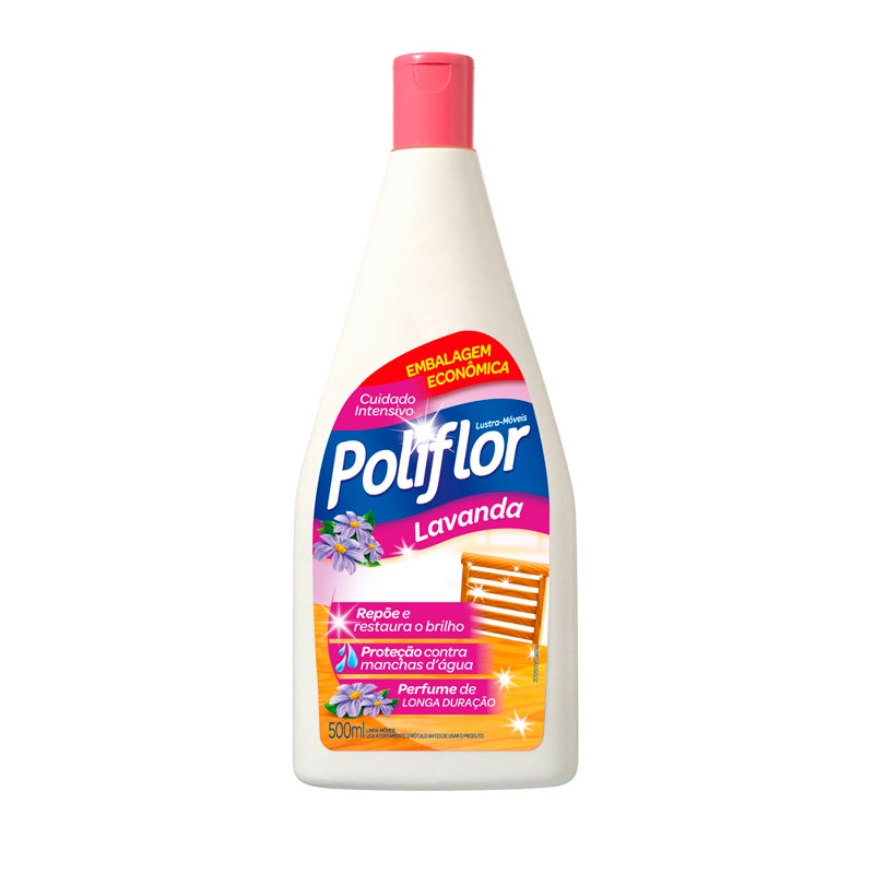 Lustra móveis Lavanda 500ml Poliflor em Oferta na Shopee