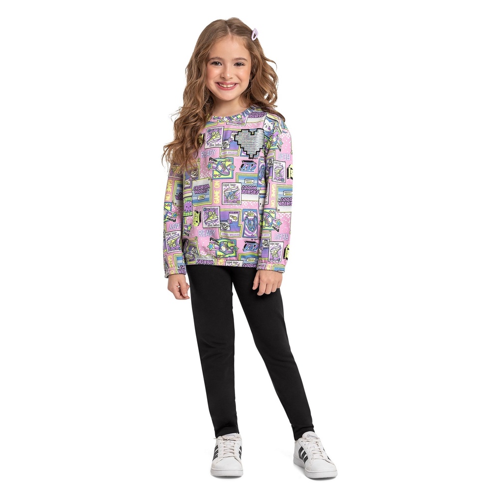 Conjunto Infantil Blusão e Legging Quimby - Baby & Kids Fashion