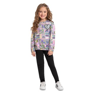 Conjunto Infantil Blusão e Legging Quimby