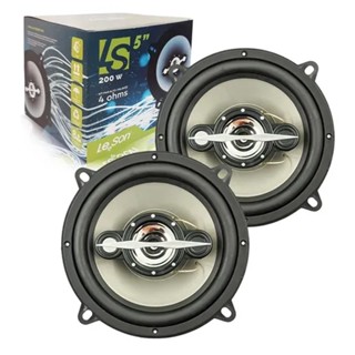 Par Alto Falante 5" Quadriaxial LS5 200 WattsRMS Tweeter Piezzo Bobina Simples - Leson 2LS100050