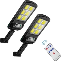Mini Luminária Poste/Rua Parede Solar Sensor 60w C/ Controle
