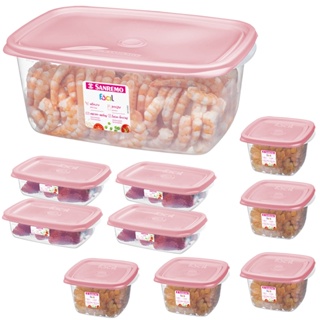 Conjunto Potes Plástico 10 Unidades 3,2L 360mL 280mL Freezer Micro-ondas Lava-louças Sanremo em Oferta na Shopee