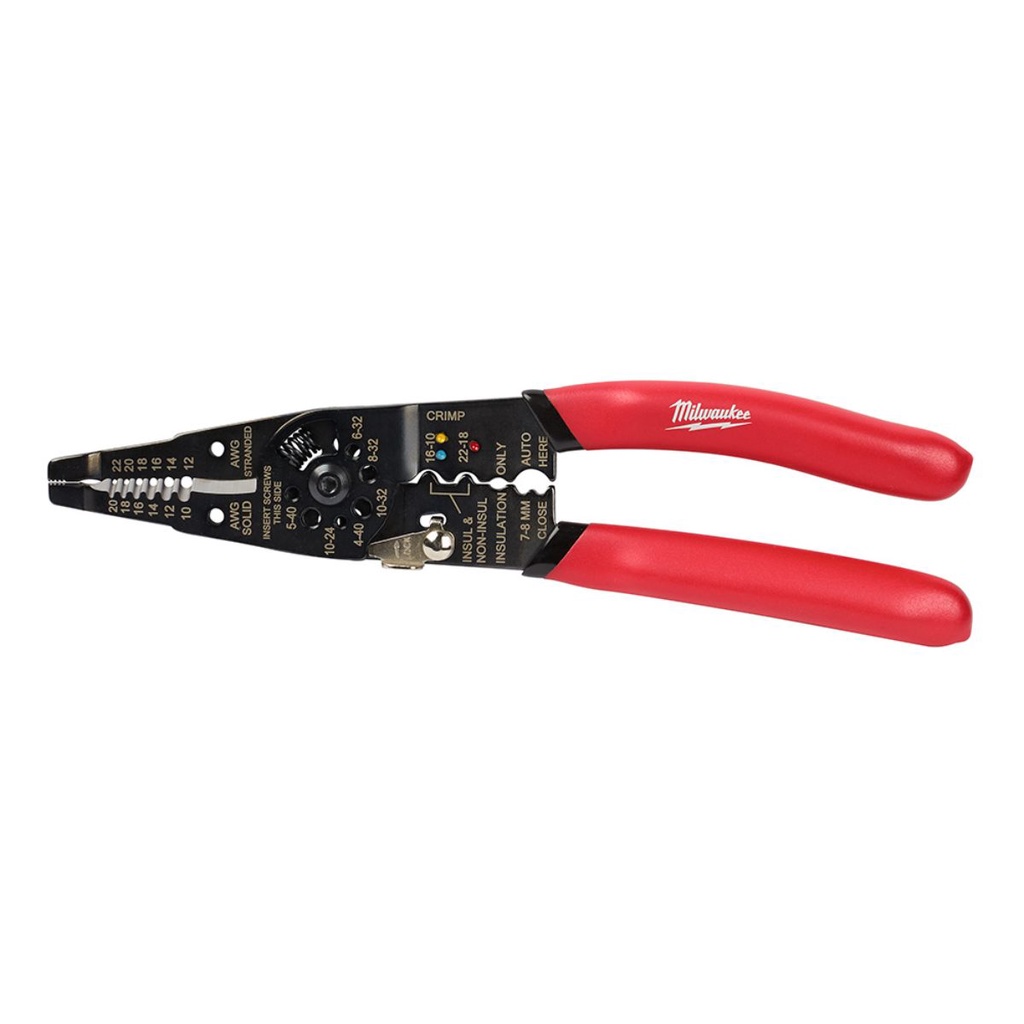 Alicate Desencapador de Fios c/Crimpador - 48-22-6579 - Milwaukee