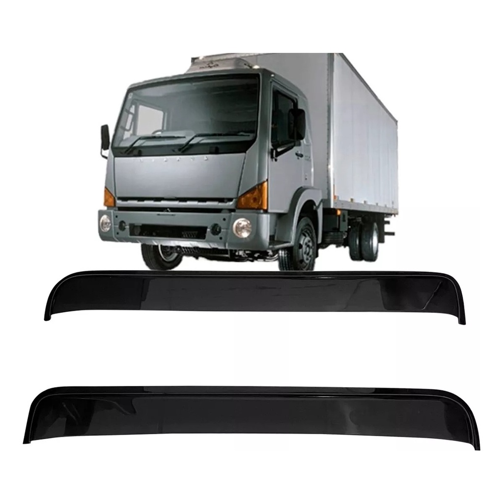 Calha De Chuva Defletor Caminhao Agrale 8500 Reta 2 Portas Fume Tiger A20228