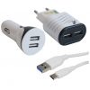 Carregador para Celular Veicular e Cabo USB  X-CELL  XC-KT-10 Preto