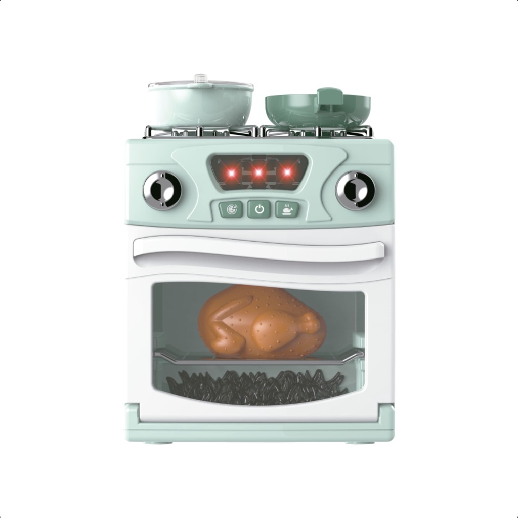 Brinquedo Fogão Mini Cozinha com Luz Som Interativo Faz de Conta Infantil - Fenix Brinquedos LKC-990 em Oferta na Shopee