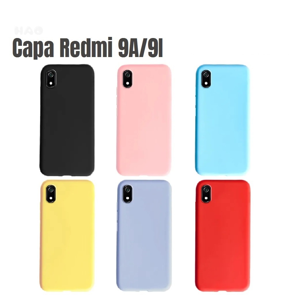 Capa Capinha Silicone Aveludada Case Para Xiaomi Redmi 9A/9i